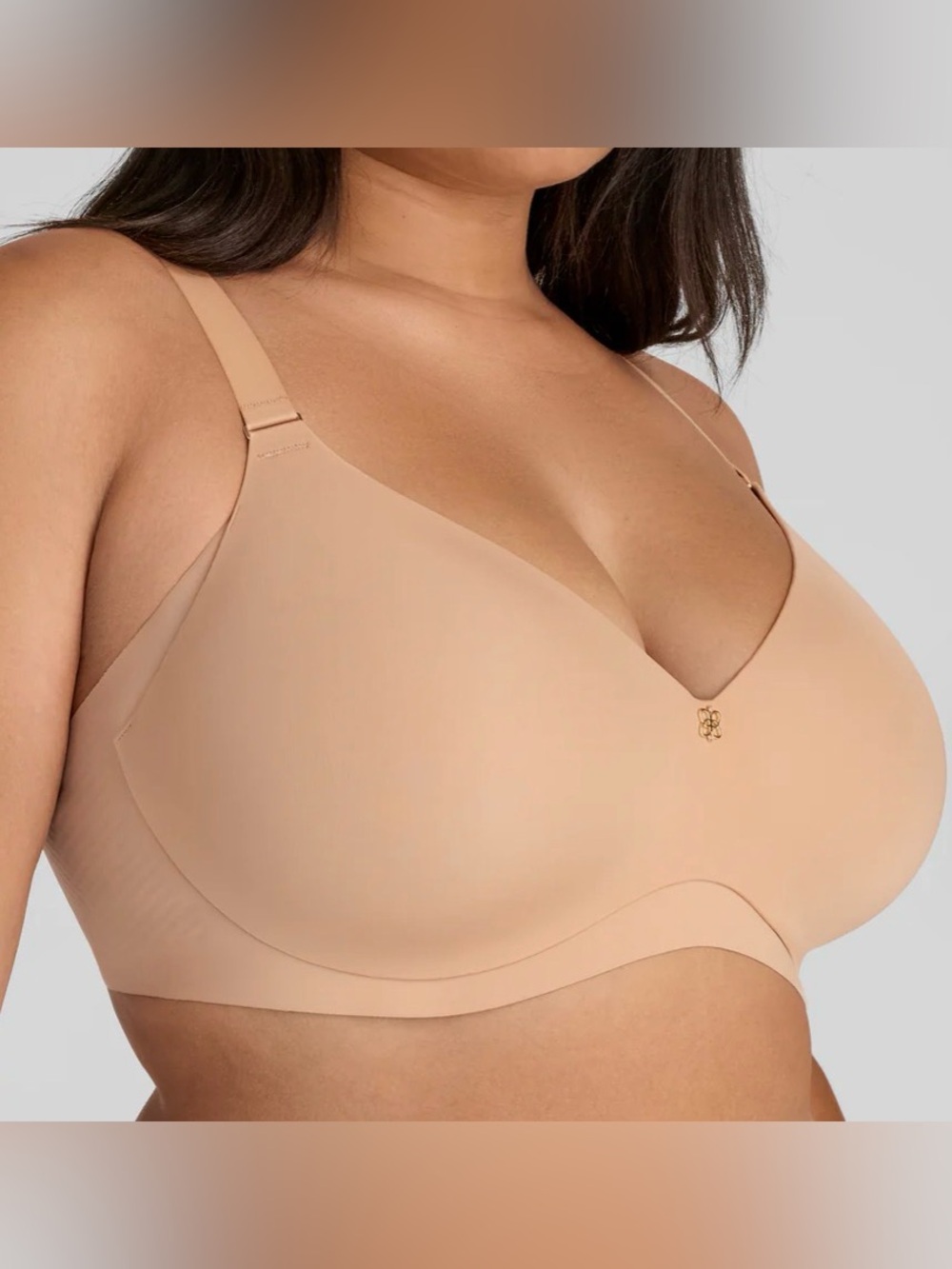 Honeylove CloudEmbrace Wireless Bra Sz 34DD (E) sweetheart neckline foam pads. - Picture 3 of 14